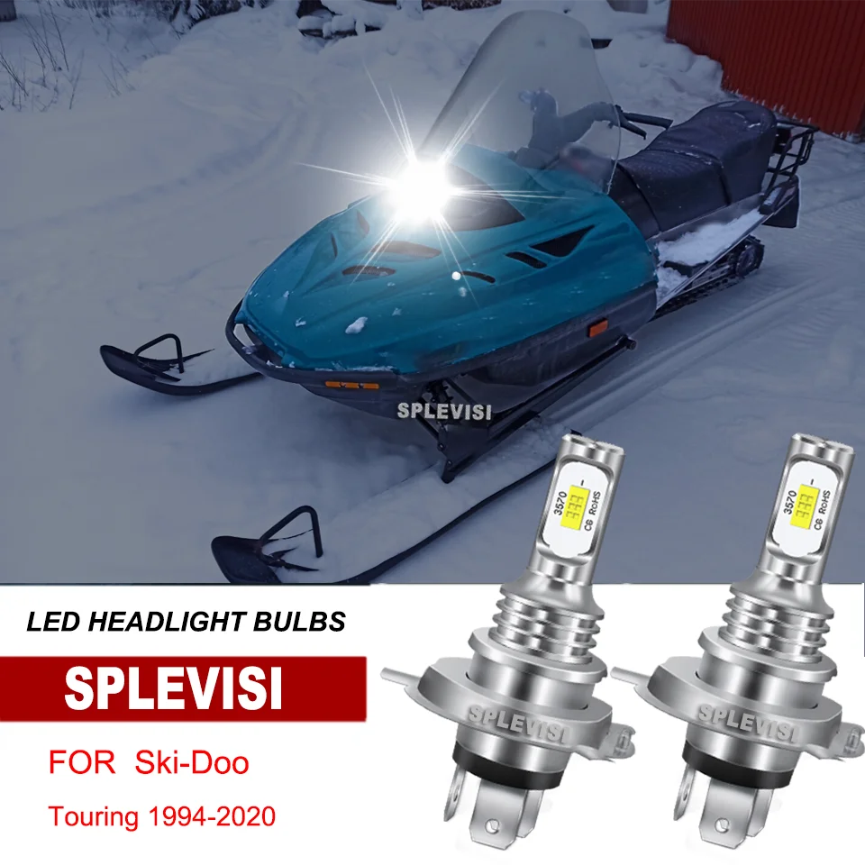 

2Pcs LED H4/9003 Headlight Bulb Lamps Replace For Ski-doo Touring 1994-2020 Freeride 800R 2012-2016 Tundra 1993-2019 Snowmobles