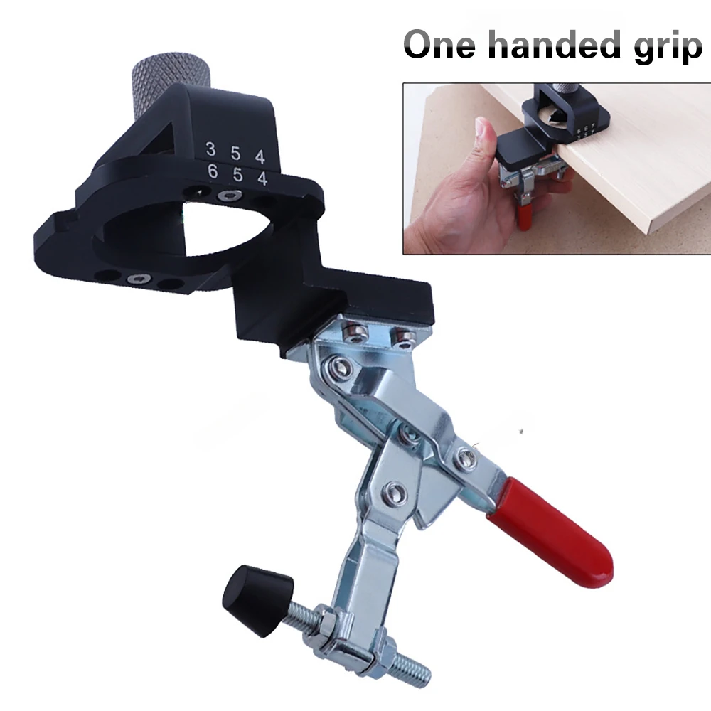 35mm Concealed Hinge Jig Hole Drilling Guide Locator Template For Frame Cabinet Cupboard Door Hinges Installation Woodworking