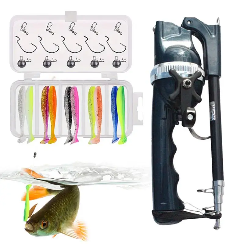 

Pocket Fishing Set Portable & Foldable Rod & Reel Combos Fishing Gear Ergonomic Design For Anglers Fishing Enthusiasts