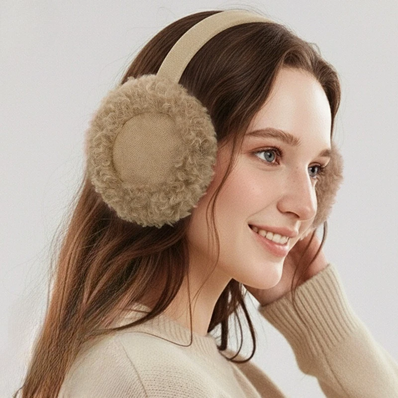 Earmuffs Women, Plush Winter Warmth, Earmuffs Men, Antifreeze Earcaps,ear Protection, Foldable, Earmuffs for Women