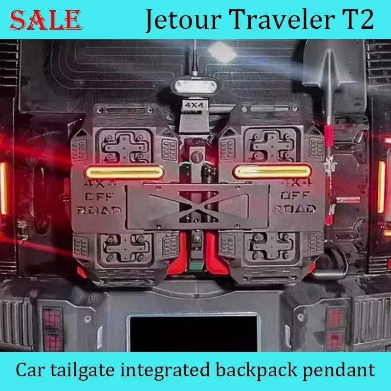 統合された車のテールゲートセット,バックパックのペンダント拡張,Jetour Traveler t2,23-2024に適しています,車の外装アクセサリー