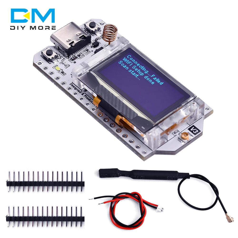 TYPE-C ESP32-S3FN8 LoRa V3 Upgraded Development Board 863MHz 928MHz SX1262 0.96 Inch OLED Display BT+WIFI Lora Kit for Arduino