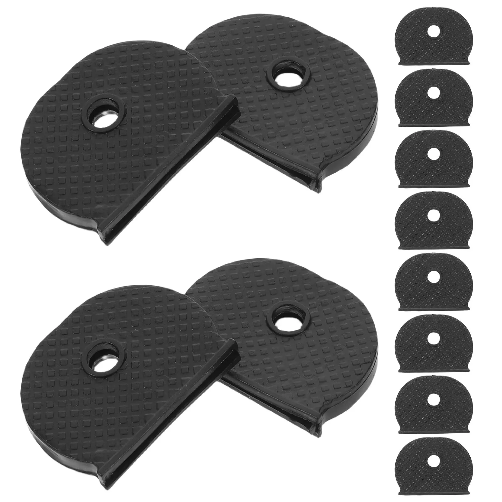 60Pcs Silicone Key Caps Semicircle Protector Sleeve for Car Keys Waterproof Abrasion Resistant Key Fob Cover Identifier