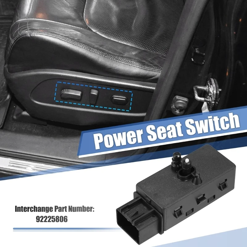 Seat Adjuster Switch 92225806 Replacement Auto Accessories for 2010-2015 Power Seat Adjustment Control Switch D7YA