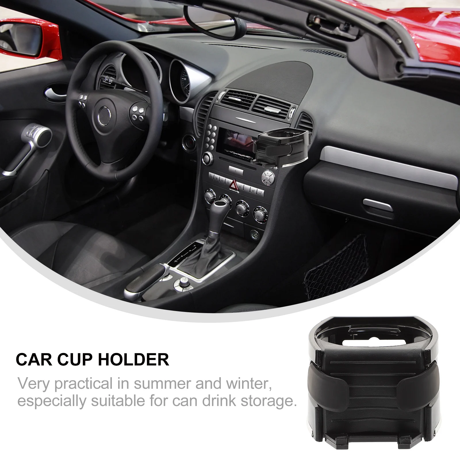

1pc Car Phone Holder Cup Mount for Vehicle Air Outlet Durable High Hardness Material Anti Skid Multifunctional for Summer