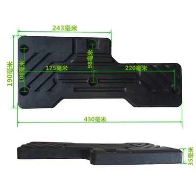 Tire Disassembly Assembly Machine Accessories T-shaped Rectangular Rubber Pad Tire Pressure Pad Rubber Rubber Sheet Straight