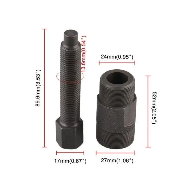 New Engine Magneto Flywheel Puller Double Head Rotor Puller 24 27mm Multifunctional CG125 GY6 125CC Repair Tool