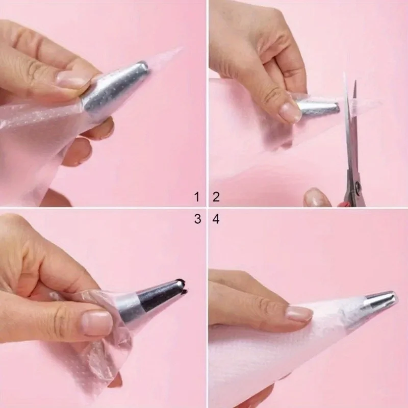 أكياس أنابيب كبيرة جدًا - أكياس معجنات شديدة التحمل للاستعمال مرة واحدة لتزيين الصقيع والثلج وعجين البسكويت وتزيين الكيك