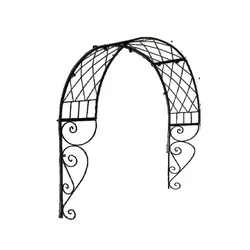 Outdoor arch flower rack European arched gardening plant climbing frame grid garden iron