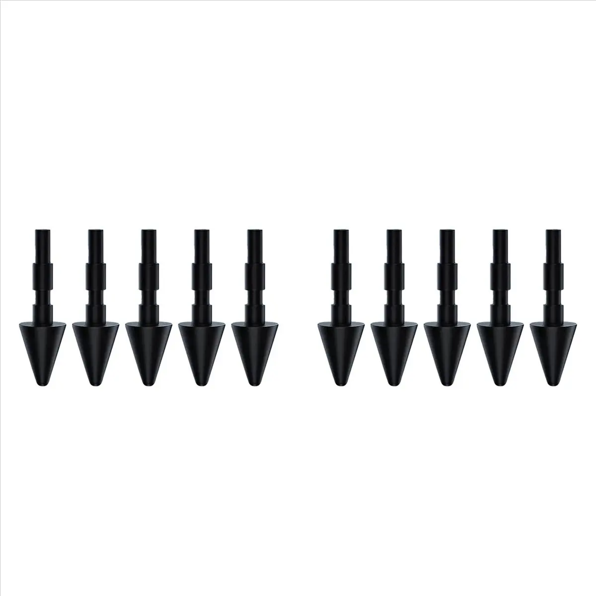 Baobao-para xiaomi caneta stylus inteligente nib 10 pçs substituível de alta sensibilidade escrita desenho tablet lápis ponta acessórios, preto d