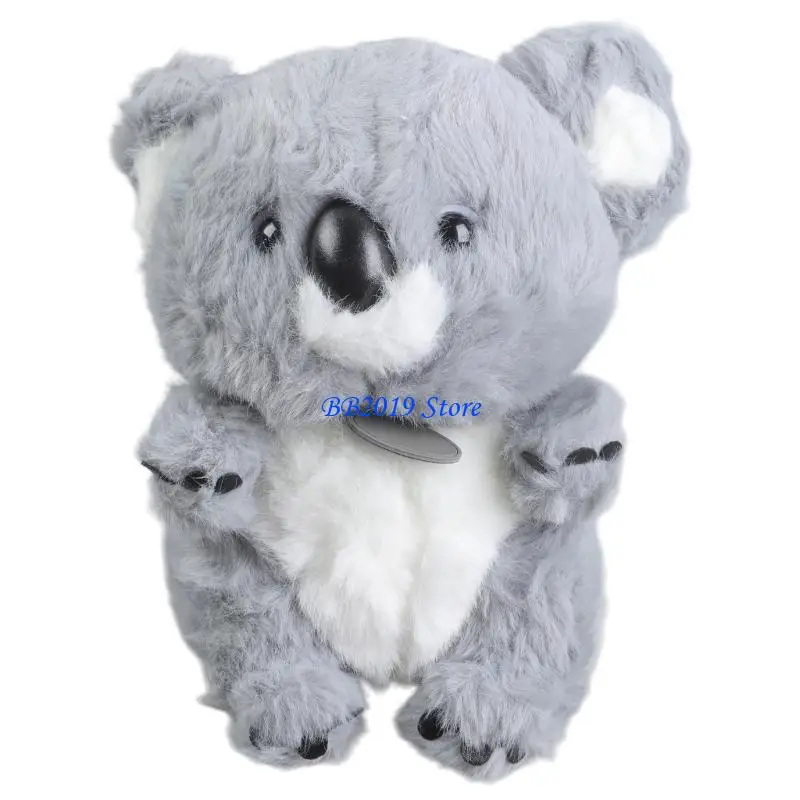 

Q0KB Comforting Koala Plush Toy Soft Texture Gentle Pressure to Relieve Stress Perfect for Kids Adult Seniors Great Companion