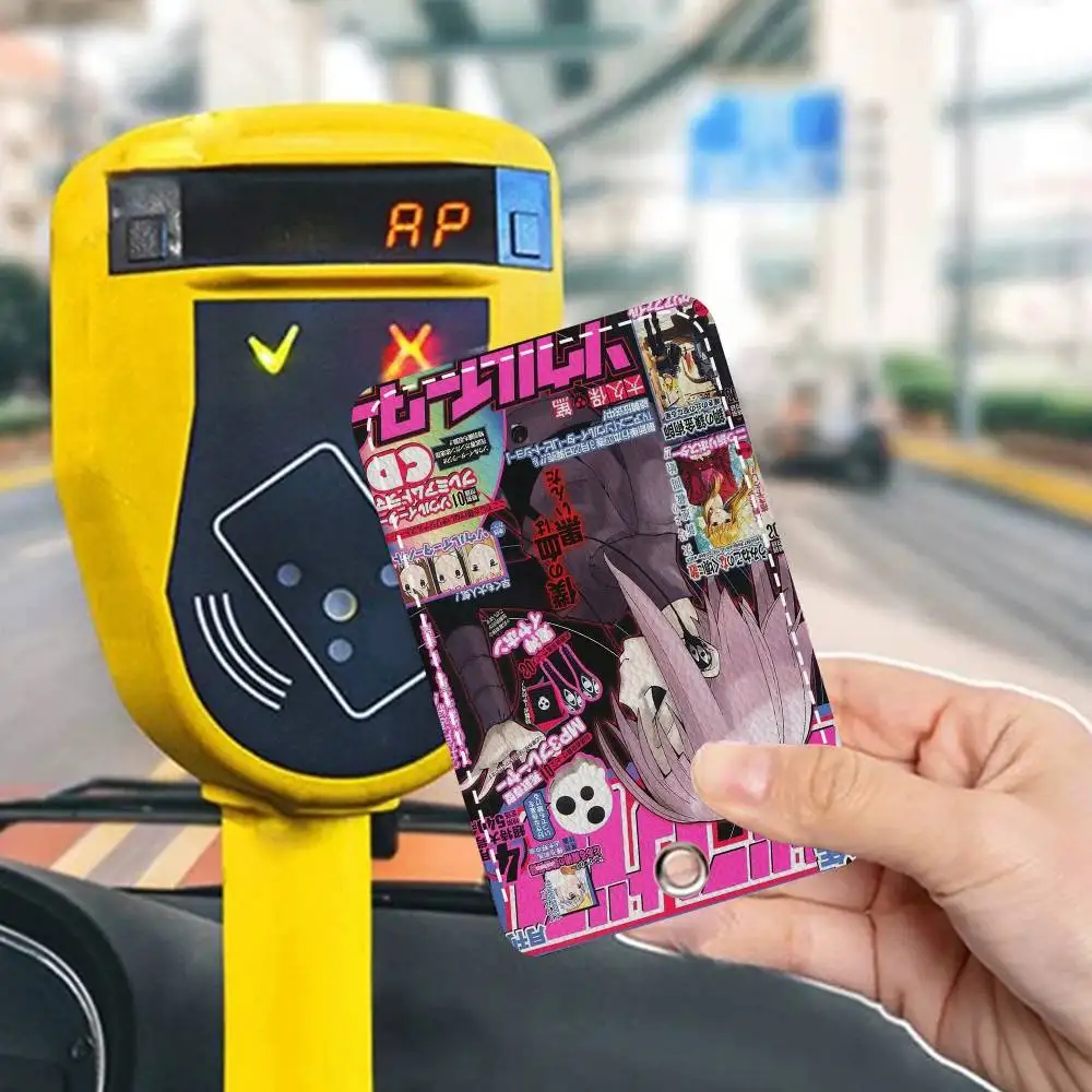 حامل بطاقة الوصول من البولي يوريثان على طراز S-Soul E-Eater مع سلسلة مفاتيح - حماية تنفيذية لبطاقة البنك، والمترو الأنفاق، وحافظة بطاقة الحافلة