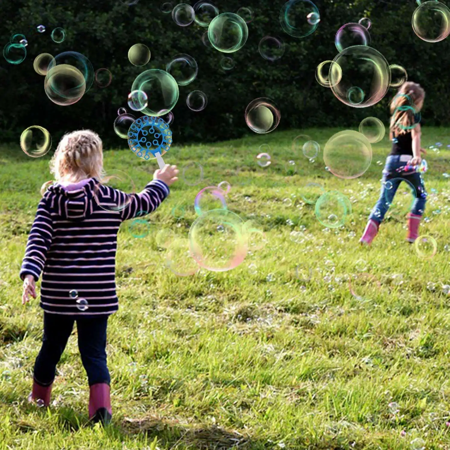 15 sztuk Big Bubbles Wand Kit dla dzieci kreatywny Bubble Making Toy kolorowe bańki na aktywność na świeżym powietrzu i imprezę