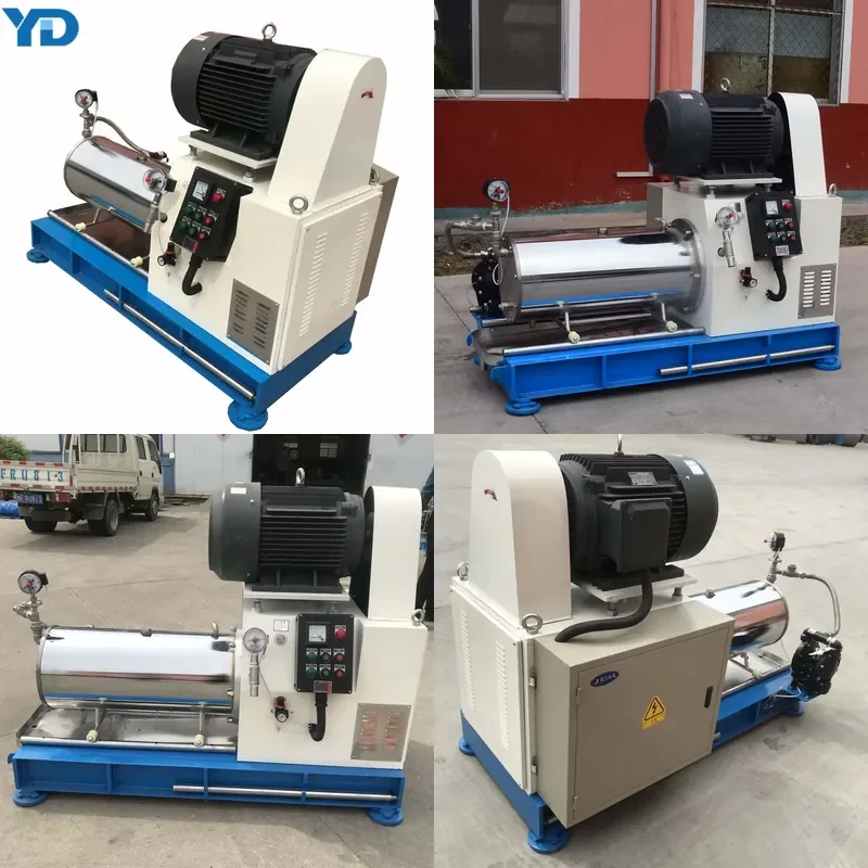 High Flux Automatic Stainless Steel Horizontal Sand Mill New Condition Electric Motor Agrochemical Grinder
