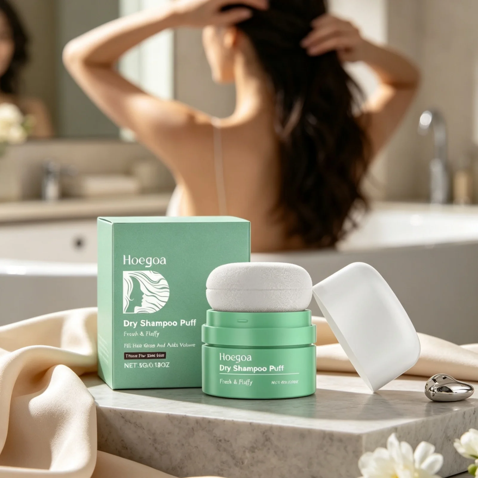 Hoegoa Matte Hair Powder Oil Control Powder for Hair Volumizing Long Lasting Styling Lightweight Refreshing Dry Shampoo Powder