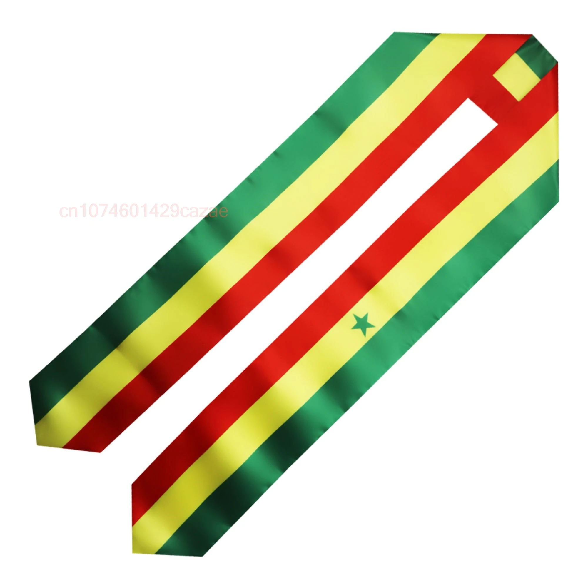 Senegal Vlag 180*15Cm Graduatie Sjerp Stal Sjaal Dubbelzijdig Voor Studie Aan Boord Van Internationale 2024