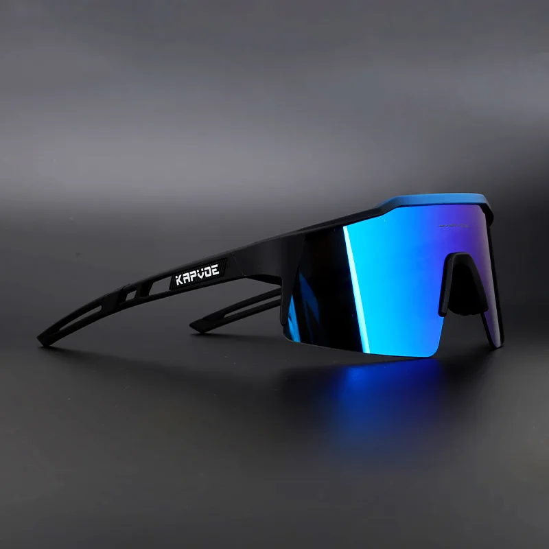 NONE Polarisierte Radfahren Brille 4 Objektiv 2025, Männer Frauen Sport Angeln Laufen Sonnenbrille Straße Mountainbike Brille MTB Fahrrad Brillen 10