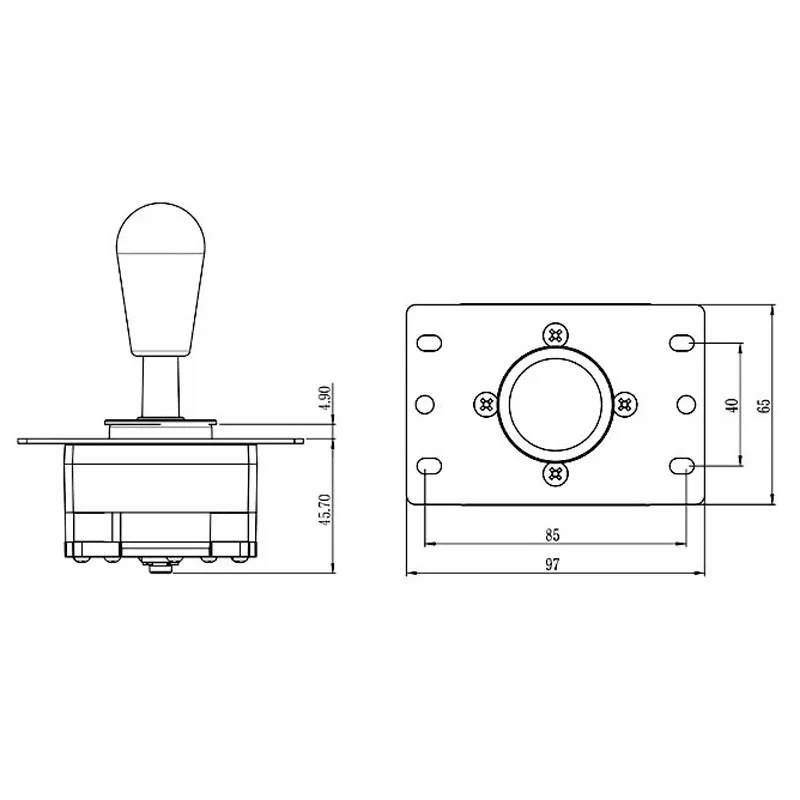 DIY Arcade Game Console Parts Crown 301 Dx Korean Joystick Korean Stick Use For Arcade Fighting Game Tekken 7