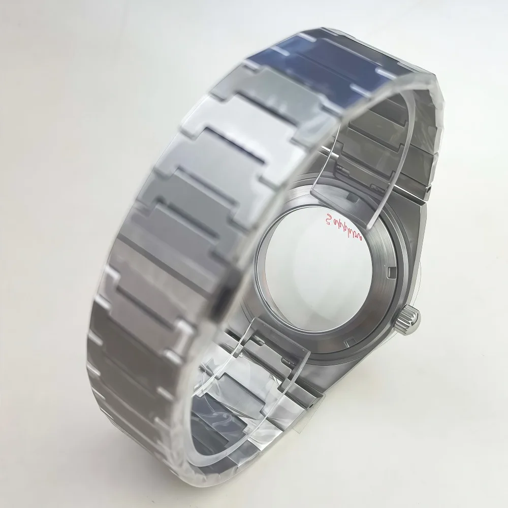 PRX سوبر لاعب ساعة حافظة 40 مللي متر NH35 حافظة الفولاذ المقاوم للصدأ رجل ساعة مع حركة NH35 NH36 مع أجزاء ساعة زجاجية الياقوت