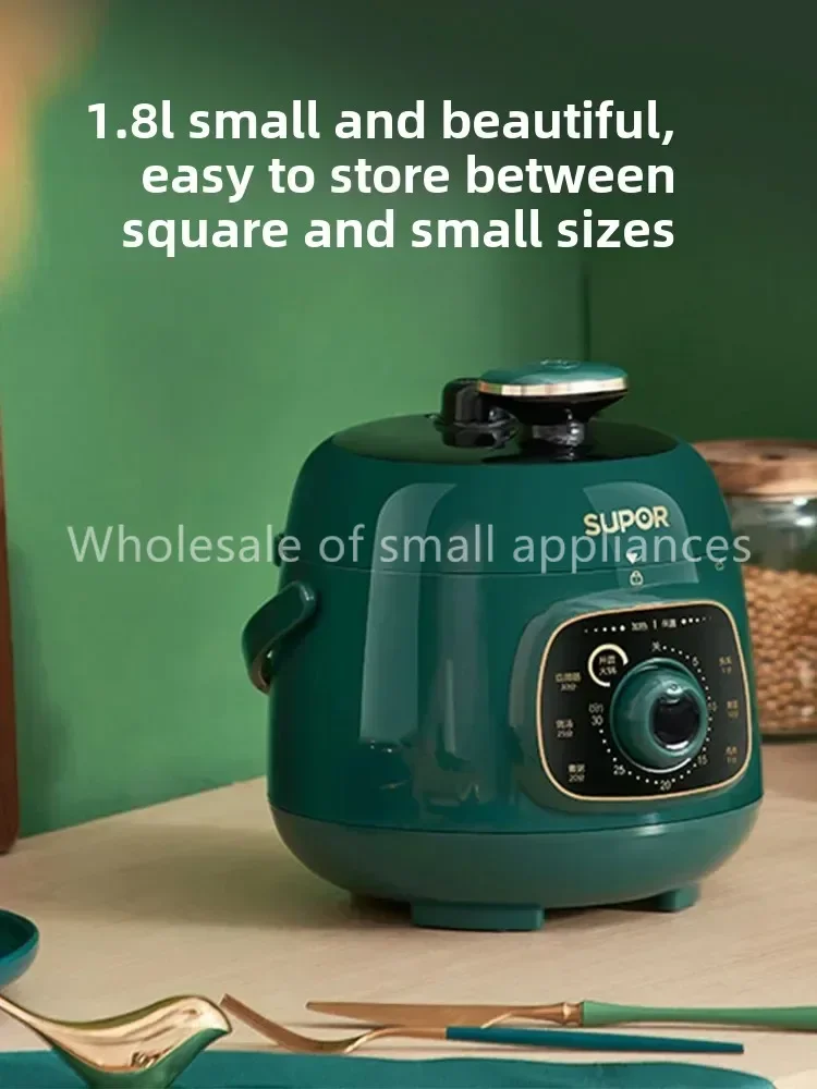 Kleiner elektrischer Schnellkochtopf Haushalt Automatischer Mini 1,8 l Schnellkochtopf Riz Reis 220 V Multicooker Geräte Home Pot