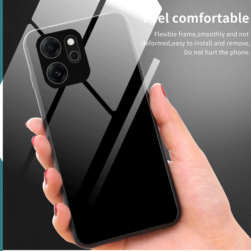 Hard Tempered Glass Case For Realme C71 C75 4G 14x 5G Protective Cover Gradient Color Back Shell Fundas - view 2