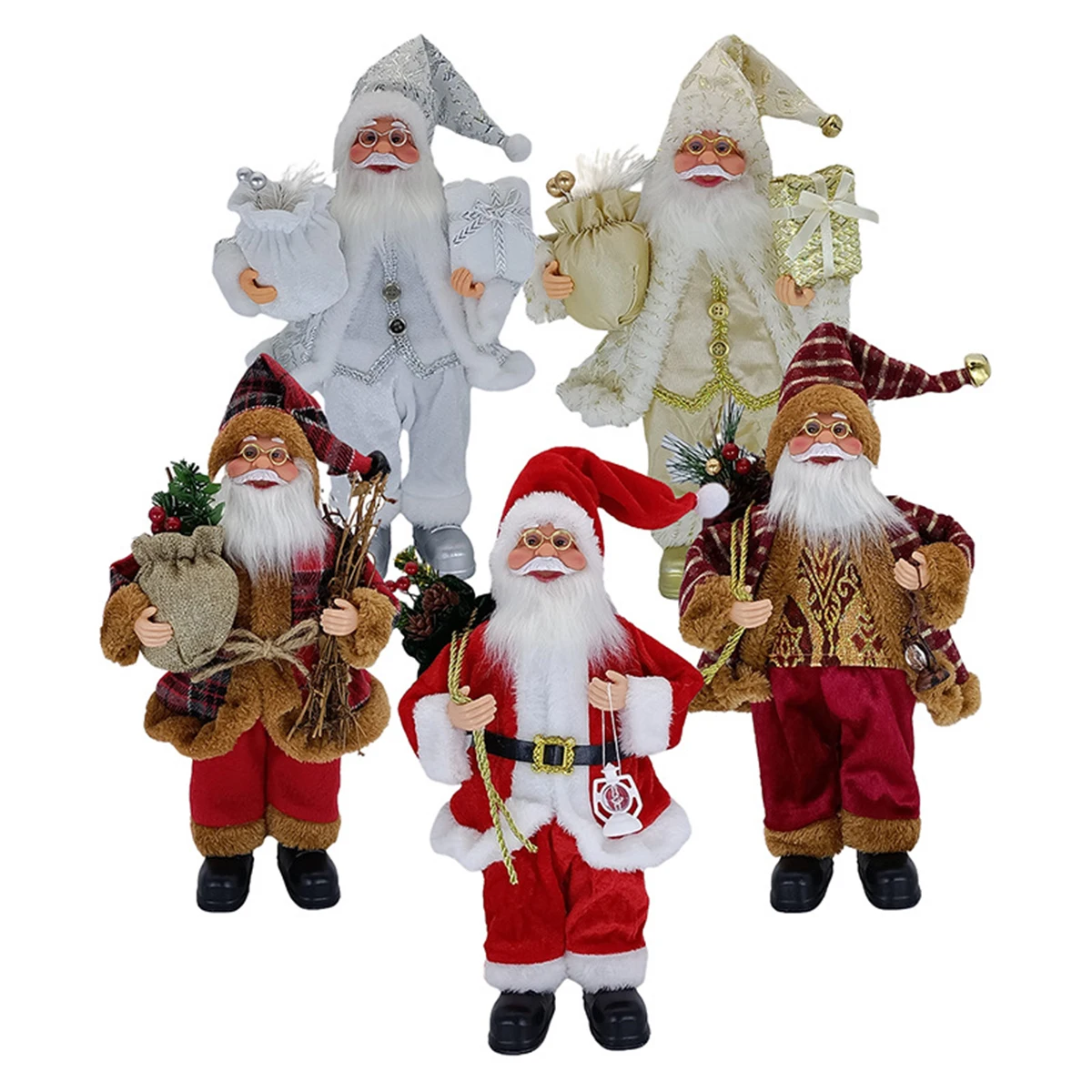 Santa Claus Ornaments, Christmas Scene Decorations, Christmas Gifts