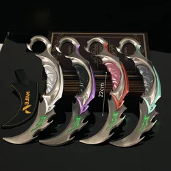 22cm Glow-in-the-dark EP 5 Karambit Version Reaver Melee Weapon Model Valorant Game Peripheral Uncut Sword Cosplay Gift Toy Boys