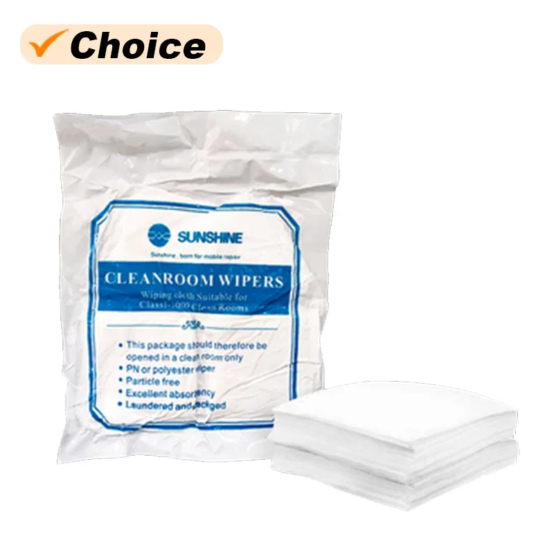 SUNSHINE Cleanroom Wipers for Mobile Phone Anti-Static Electronic Components LCD Screen Dust Cleaning Cloth