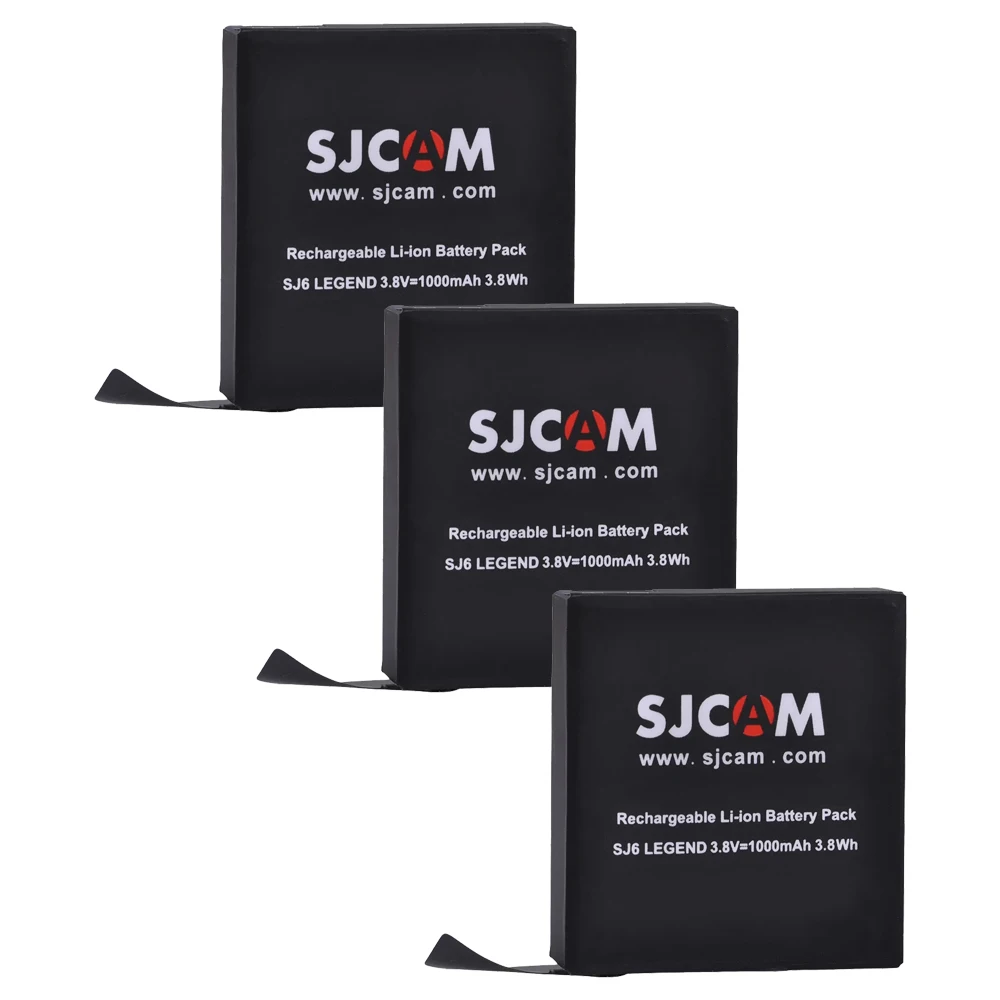 1000mAh Li-ion Batteries For SJCAM LEGEND SJ6 Battery Bateria for SJCAM Legend SJ6, Legend Air Action Camera Accessories