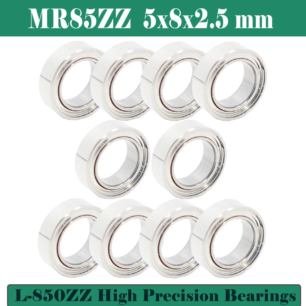 MR85ZZ Bearing ABEC-5 (10PCS) 5X8X2.5 mm Miniature MR85 - ZZ Z Ball Bearings L-850ZZ For Axial SCX10 II