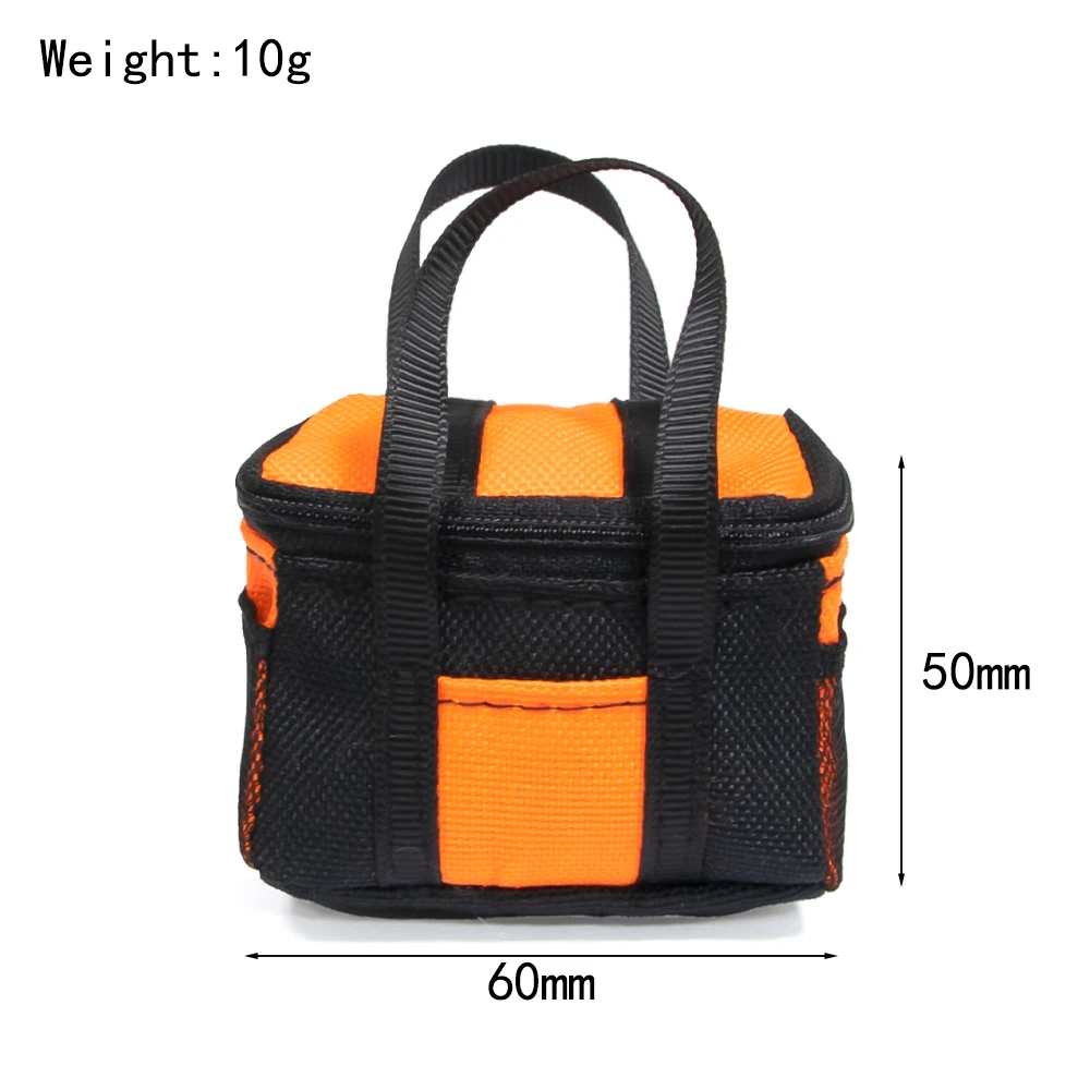 Borsa portaoggetti per zaino di simulazione per 1/10 1/12 RC Crawler TRX4 SCX10 RGT D90 Wpl Decorazione bagagli
