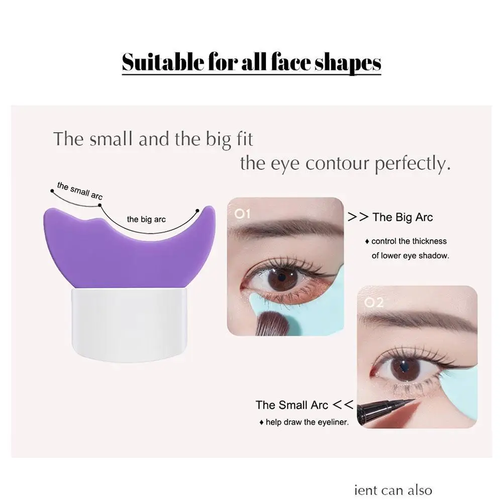 Multi-Funcional Silicone Eyeliner Stencil, Asa Dicas Draw, Baffle Auxiliar, Sobrancelha Aid, Ferramentas de maquiagem reutilizáveis