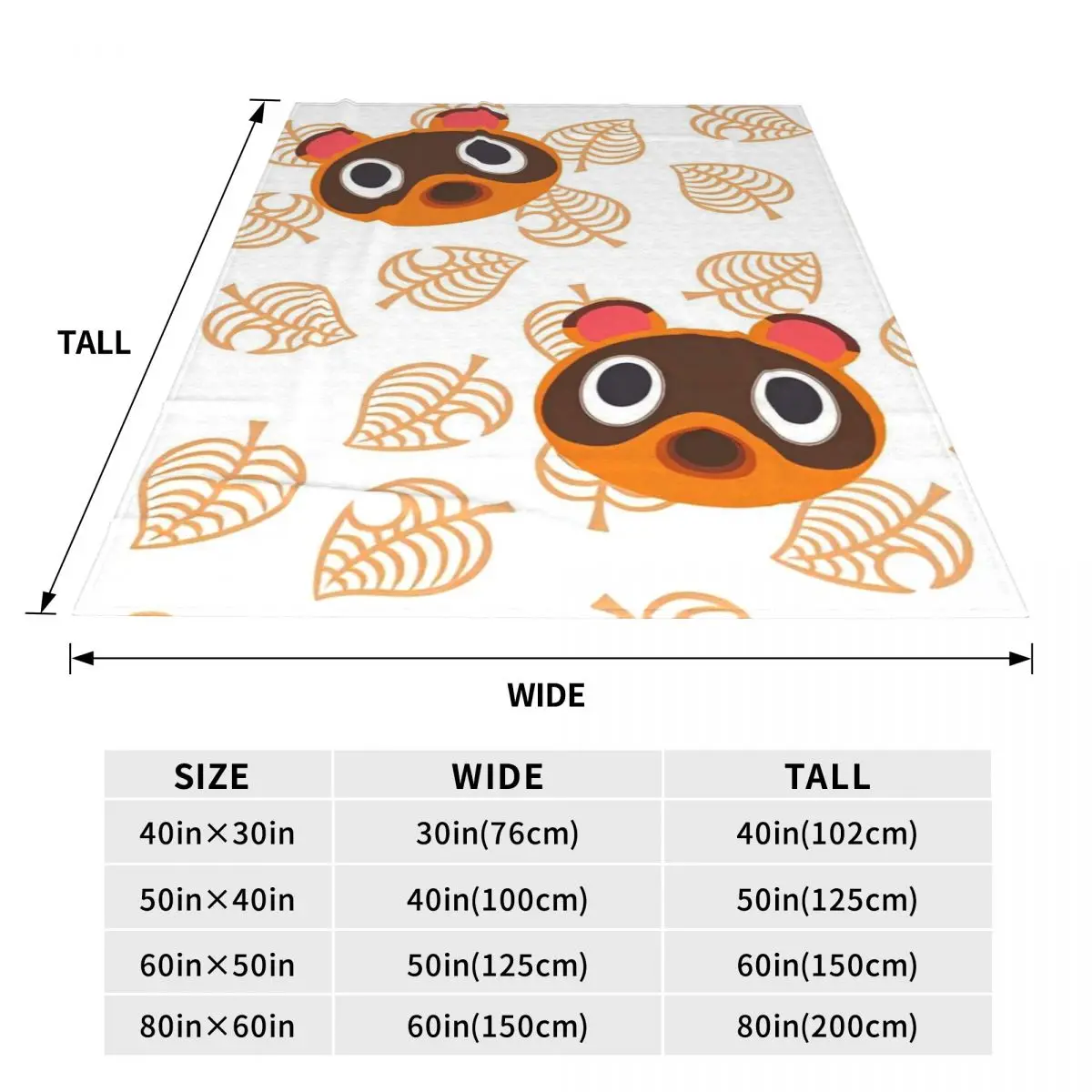 Animal Crossing Flannel Blanket Game Characters Soft Throw Blanket for Outdoor Airplane Travel Pattern Bedspread Sofa Bed Cover