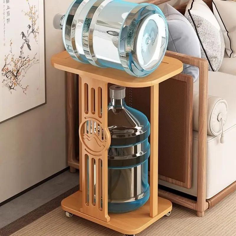 Mobile small coffee table, side cabinet, tea making table, home tea cart, rack, kettle