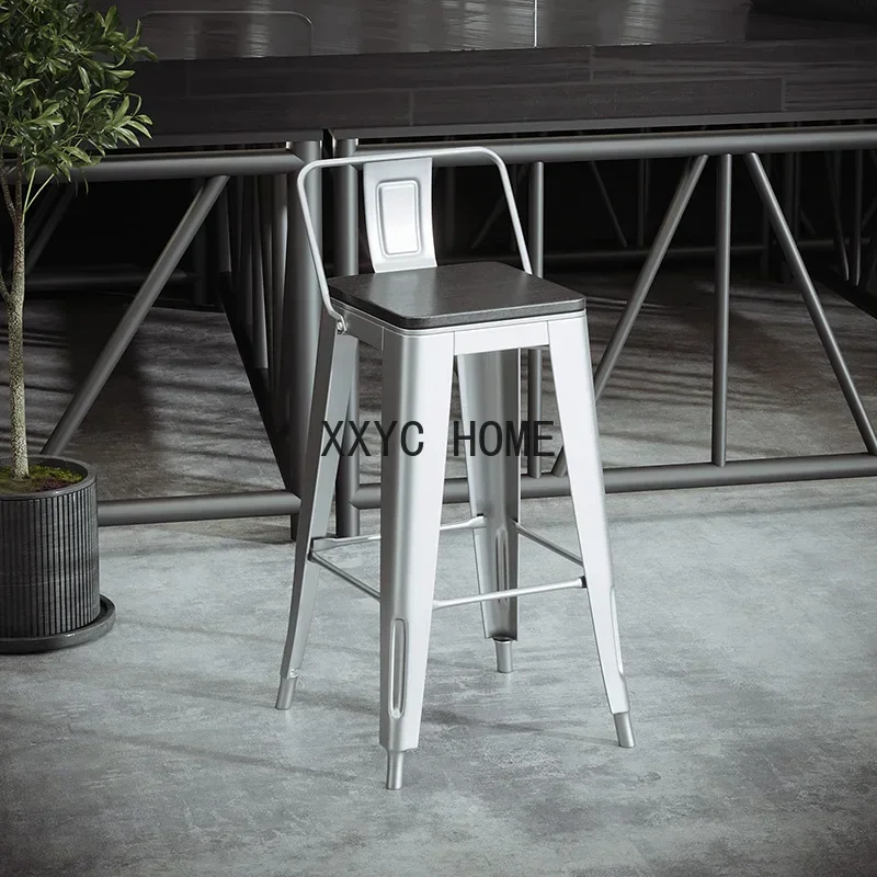Commercial Leisure Milk Tea Shop Bar Creative Bar Counter Industrial Fashion Shop Oil Drum High Leg
