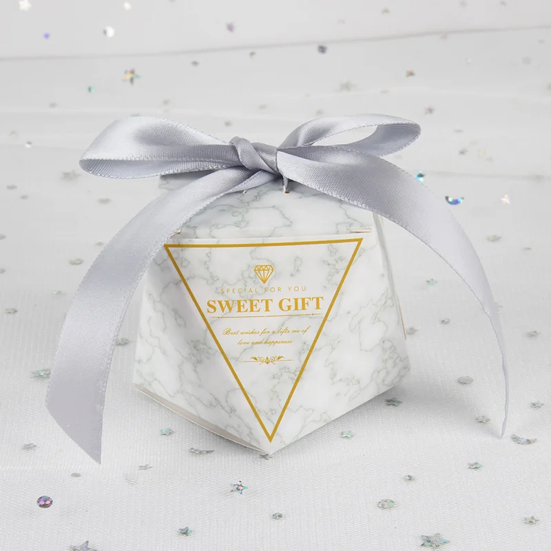 5/10PCS Wedding Thanking Gifts Box Candy Bag Wrapping Paper Packaging Baby Shower Newborn Pink Birthday Party Favors Supplies view 3
