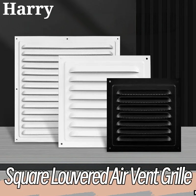 Metal Louver Air Vents Grille Ventilation Covers Aluminum Grilles Duct Heating Cooling Vents Plate Insect Screen Cover Air Vents
