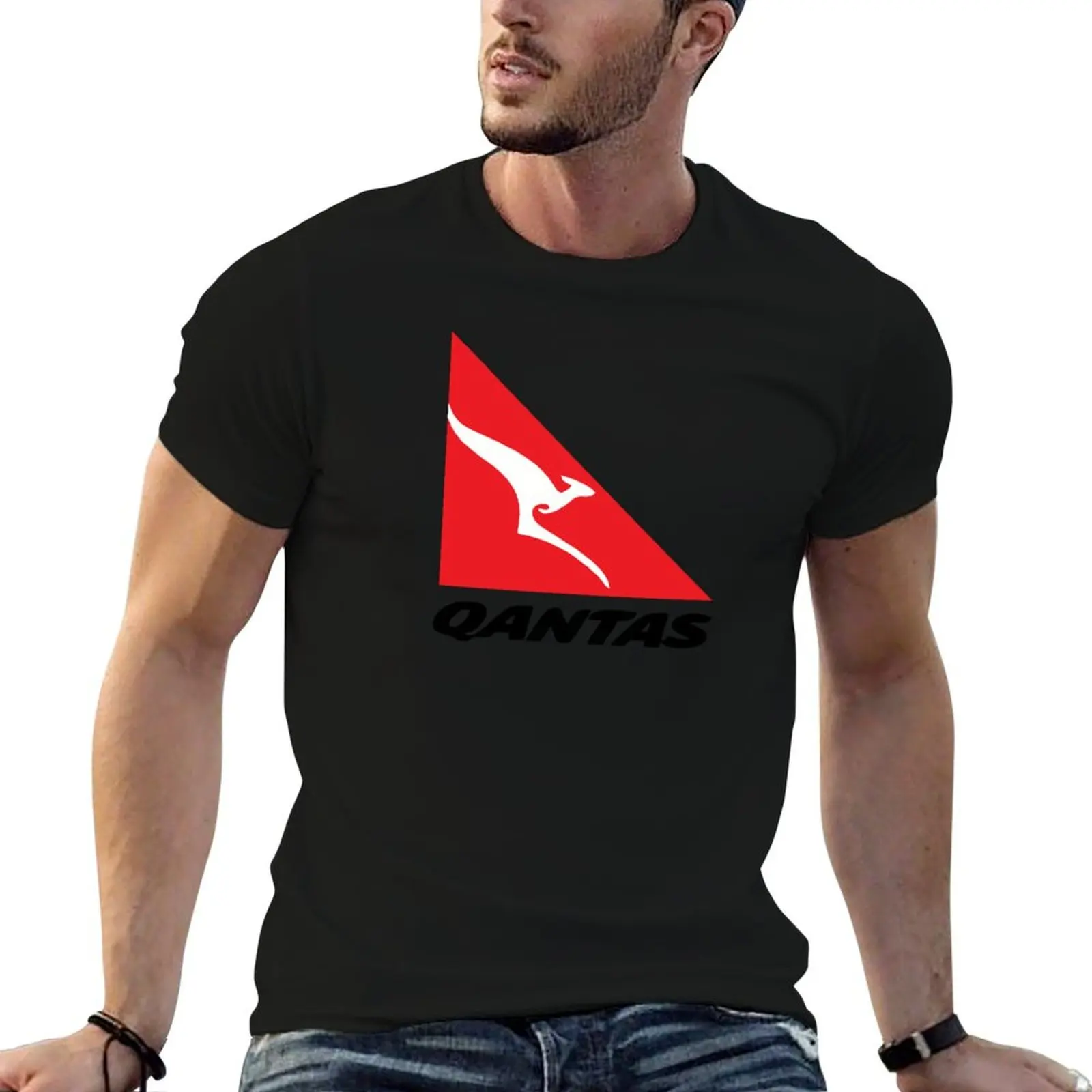 

Qantas T-Shirt man t shirts for men men t shirt cotton 100% T-Shirt