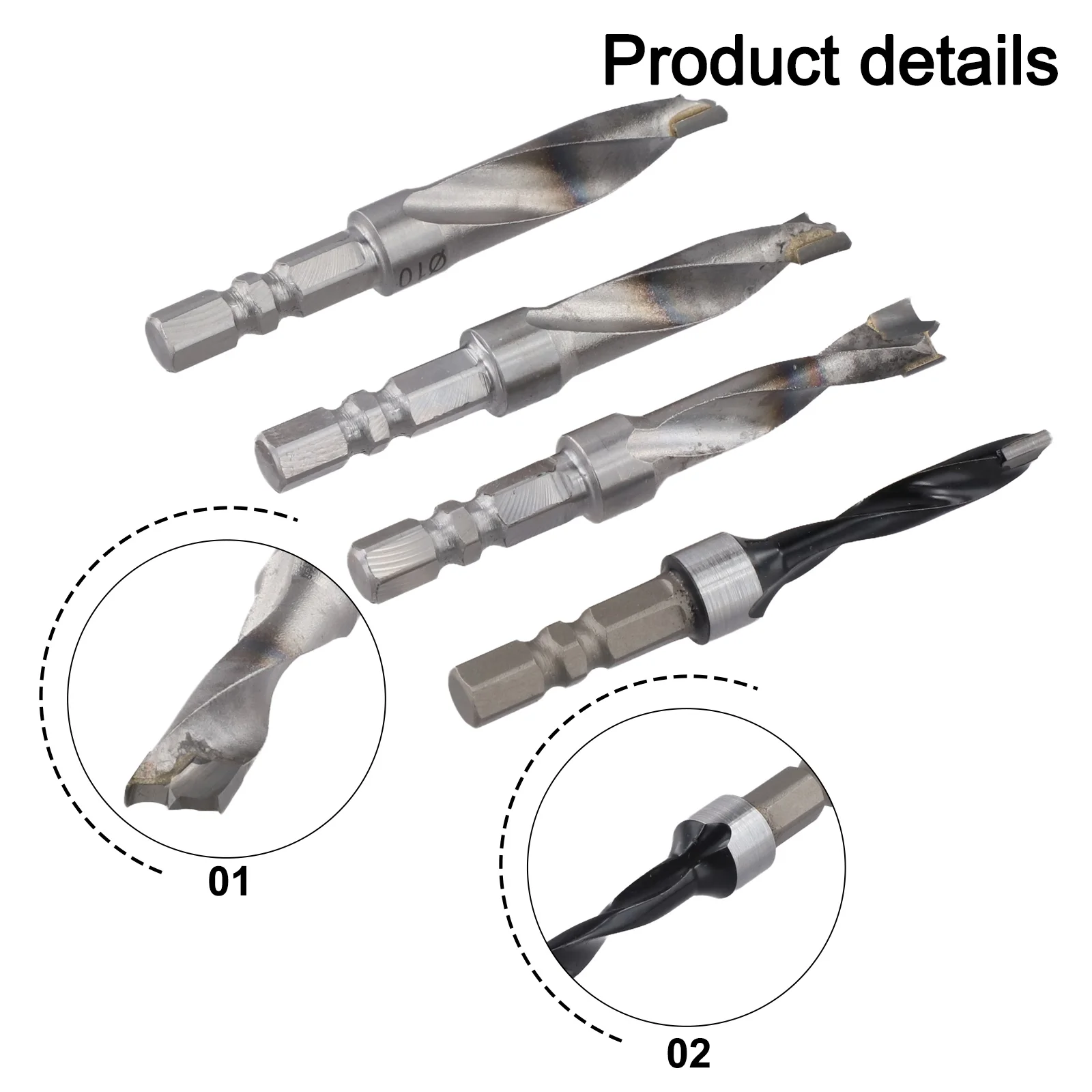 Three-point Drill Bit Woodworking Drill Bit For Construction Tasks Smooth Drilling Stable Clamping High Hardness Steel