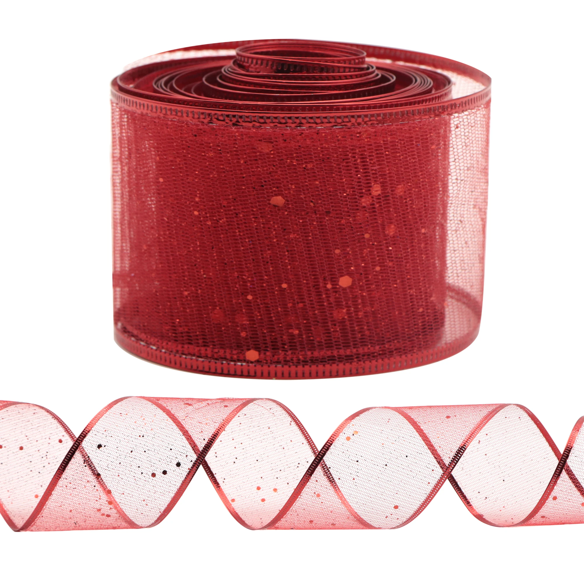 1 рулон, 5 ярдов, 2,56 дюйма,  – обзор и цена Ribbon Organza Roll