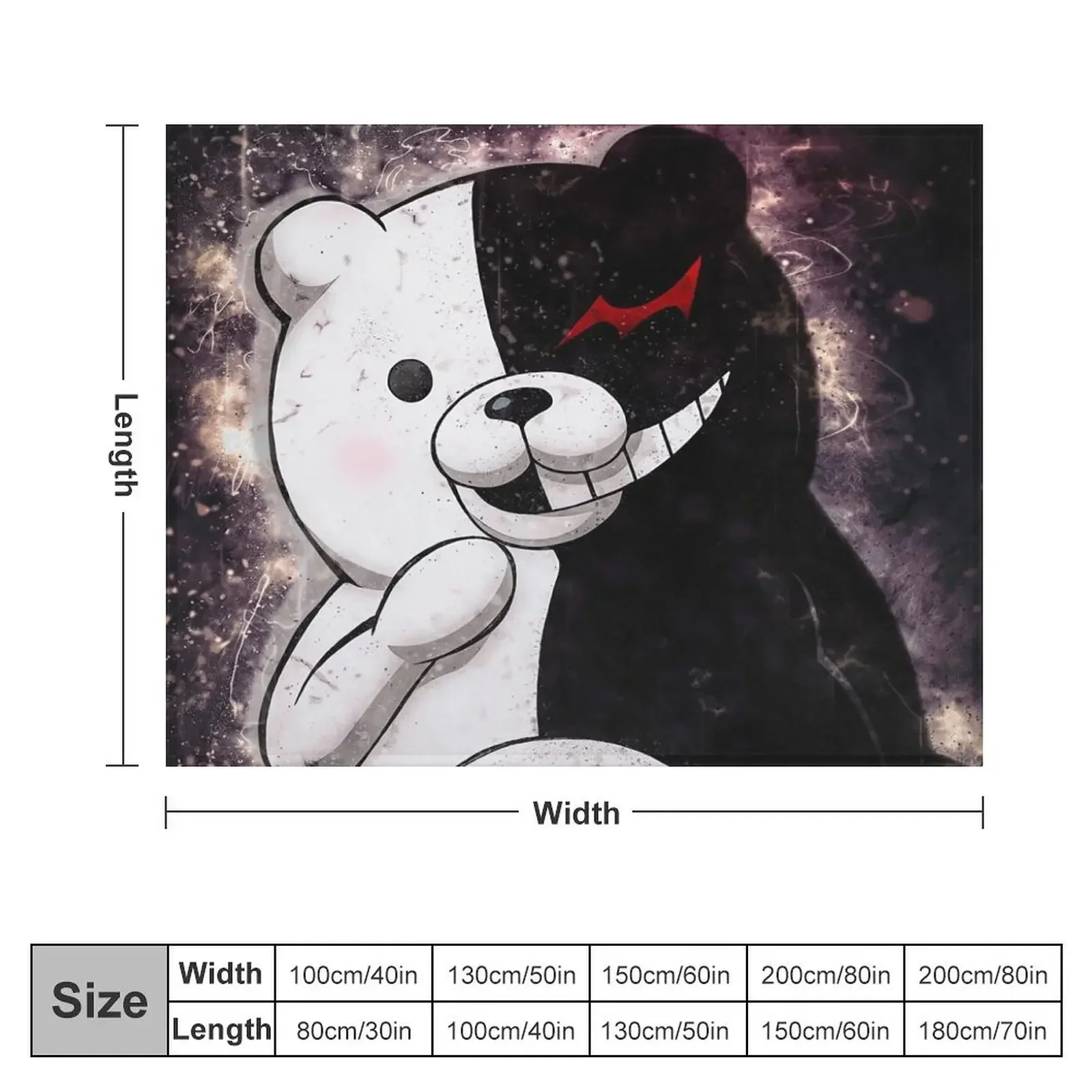 Danganronpa Monokuma Throw Blanket Heavy Warm Moving For Baby Blankets