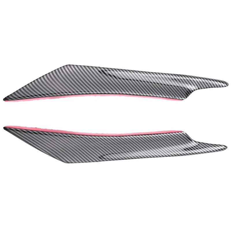 Car Universal Carbon Fiber Front Bumper Spoiler EVO Combat Air Knife.