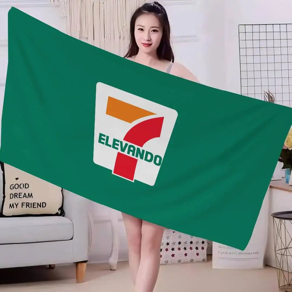 Fashion Logo 7 E-Eleven Microfiber Blanket Quick Drying Beach Towels Oversized Printing Super Absorbent Pool Towel Blanket