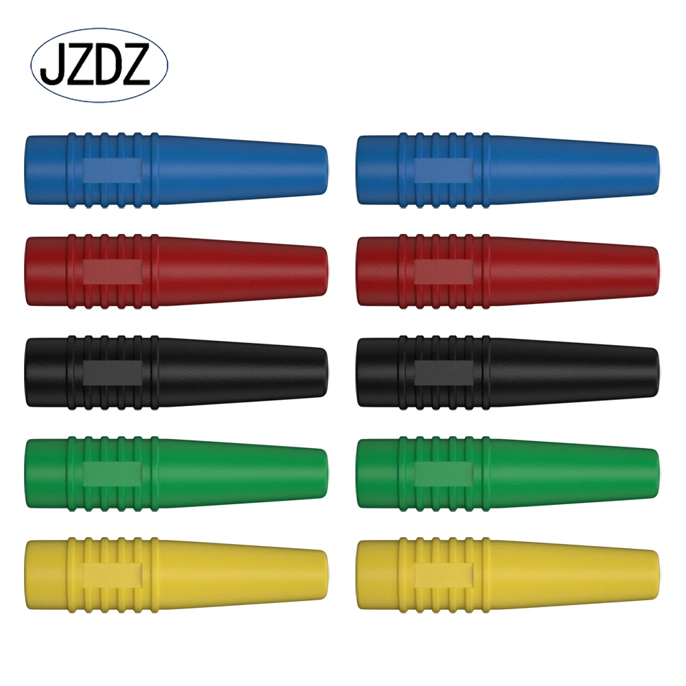 JZDZ 10 sztuk 2MM wtyczka bananowa gniazdo żeńskie wtyczka testowa Terminal złącze przewodu elektrycznego J.10048