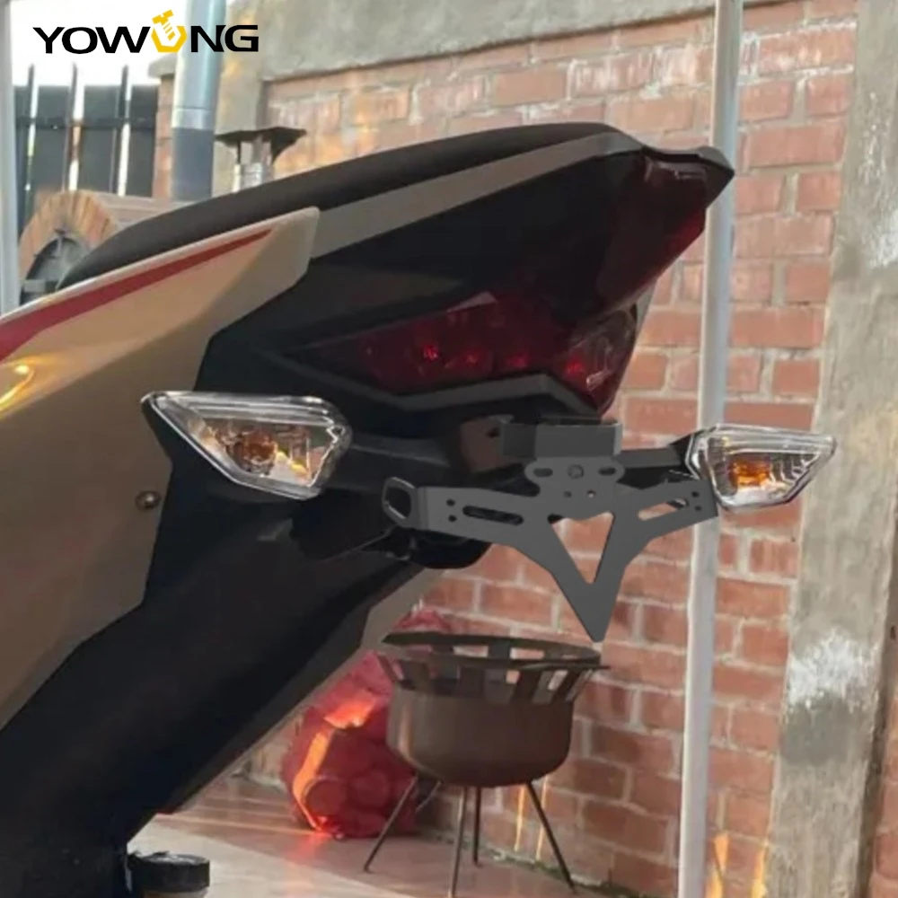 Z500 400 2024 2025 2026 لكاواساكي Z500 Z400 نينجا 500 400 دراجة نارية لوحة ترخيص قوس حامل الذيل الخلفي مرتب الحاجز عدة