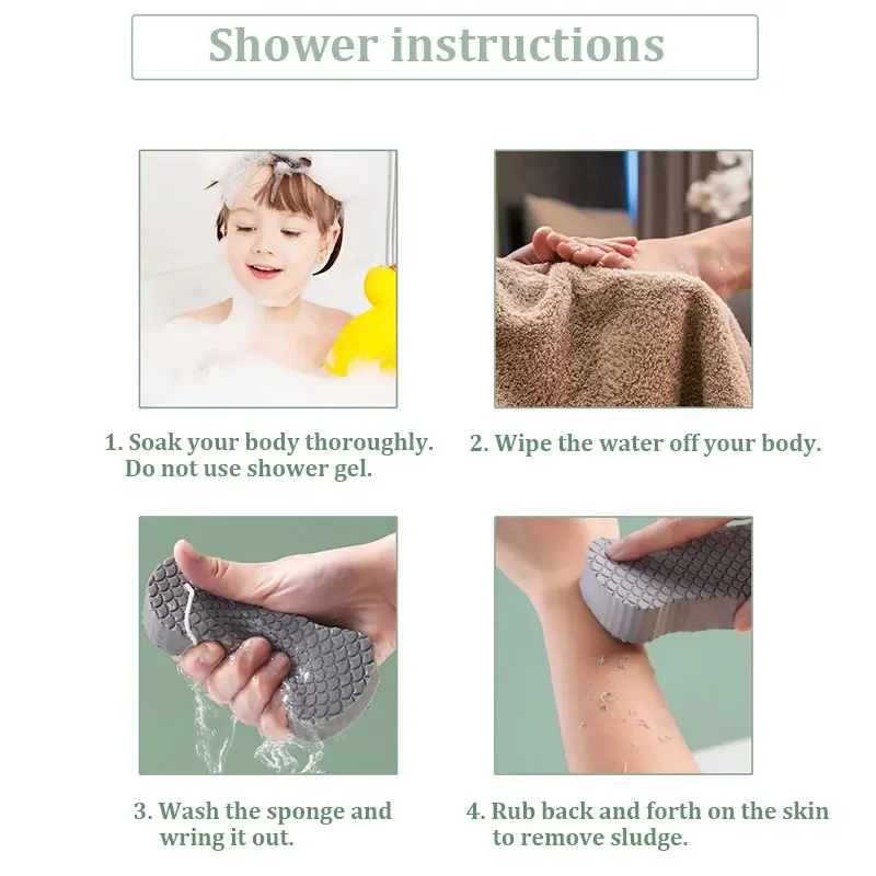 3D Sponge bath for baby stereo bath sponge fish scale Sponge Scrub for children Ash sponge bath cotton painless back sponge