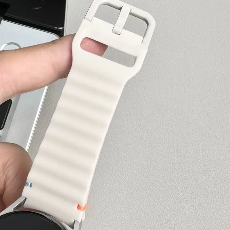 Original Band for Samsung Galaxy watch 7 6 5 4 44mm 40mm/FE/Pro/classic Silicone sport belt bracelet correa Galaxy watch 7 Strap