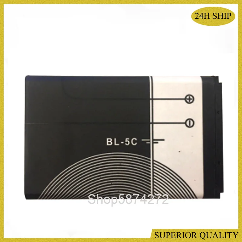 BL 5C BL5C BL-5C 3.7V Lithium Polymer Phone Battery For Nokia 1100 1110 1200 1208 1280 2600 2700 3100 3110 5130 6230 1600