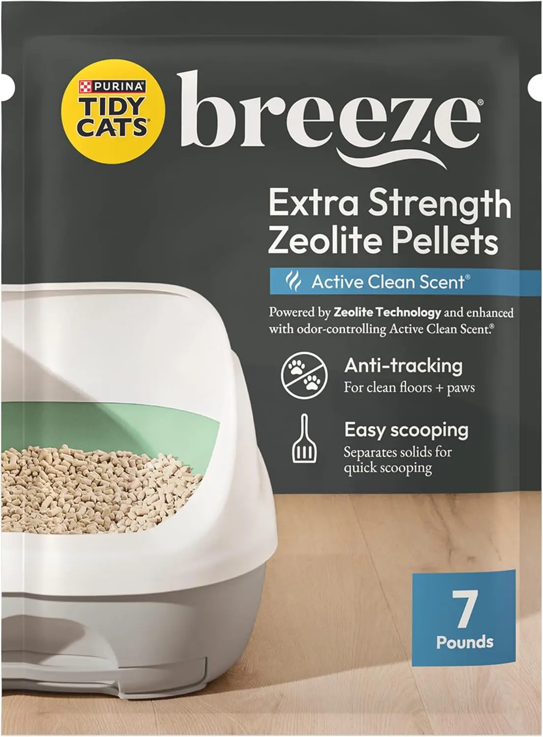 

Scented Cat Litter Pellets for Easy Cleanup, 99.9% Dust-Free, Lasts Up to 30 Days - Recyclable Box with 6 Bags