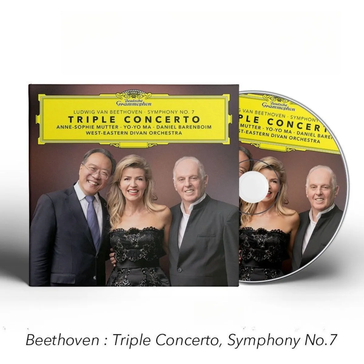 

Beethoven: Triple Concerto, Symphony No.7 Music CD, Classical Orchestral Masterpiece Physical Audio Disc, Only CD